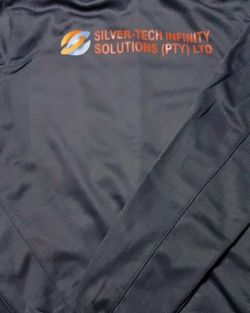 Silver-Tech Infinity Solutions β branded softshell jacket (back)