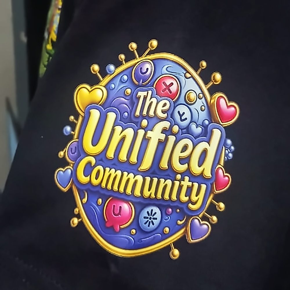 The Unified Community β full-colour sleeve print tee